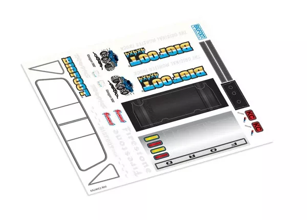 Traxxas 9844 1/18 Bigfoot Decal Sheet for TRX-4MT