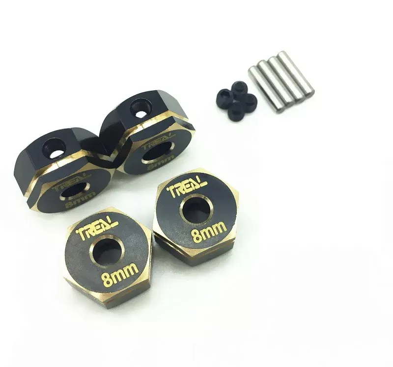 Treal Hobby (X002CL5231) Brass 8mm Wheel Adapter Hubs for Element Enduro (4 Pack)
