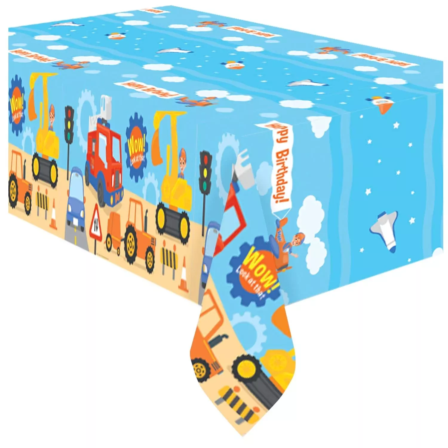 Treasures Gifted Blippi Tablecloth 3 Pack Multi Color 108" x 54