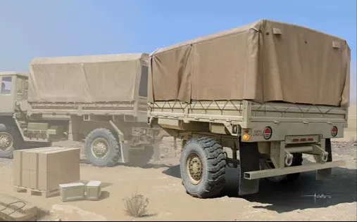 Trumpeter Scale Models 1010 1/35 M1082 LMTVT (Light Medium Tactical Vehicle Trailer) Model Kit