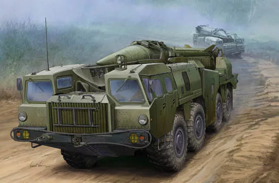 Trumpeter Scale Models 1019 1/35 Soviet 9P117M1 Launcher with R17 Rocket of 9K72 Missile Complex "Elbrus' (Scud B) Model Kit