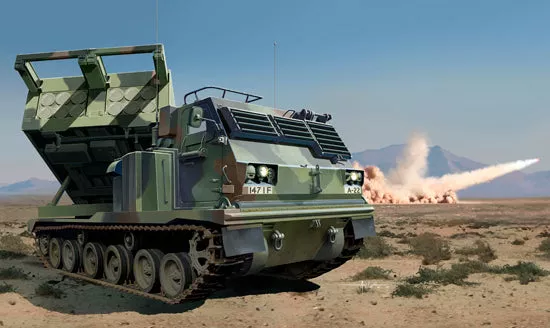 Trumpeter Scale Models 1049 1/35 US M270A1 Multiple Launch Rocket System (MLRS) Model Kit