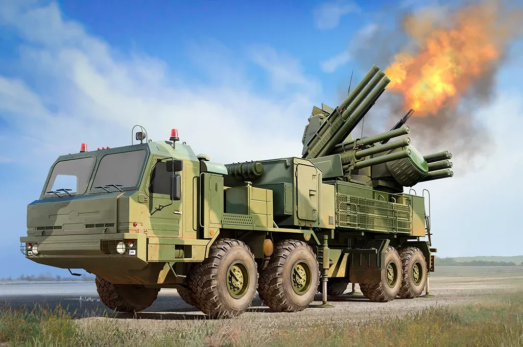Trumpeter Scale Models 1087 1/35 Russian 72V6 of 96k6 Pantsir-S1 SPAAGM BAZ-6909 Model Kit