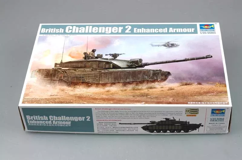 Trumpeter Scale Models 1522 1/35 British Challenger II MBT with Heat Guards Model Kit