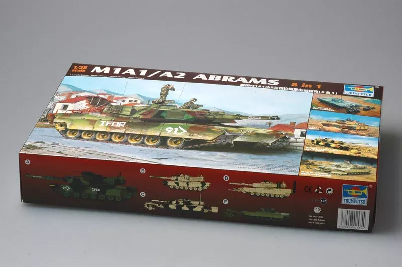 Trumpeter Scale Models 1535 1/35 M1A1/A2 Abrams Tank (5-in-1) Model Kit