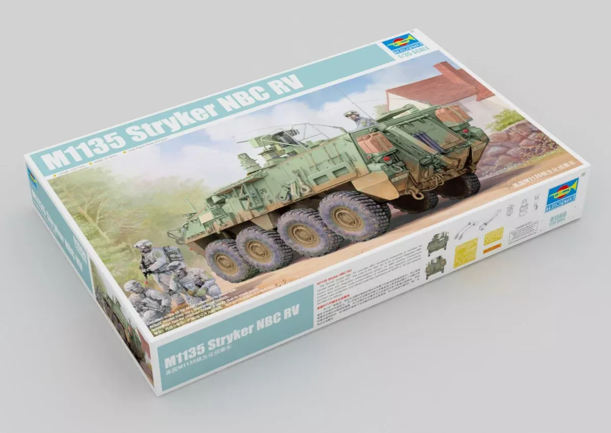 Trumpeter Scale Models 1560 1/35 M1135 Stryker NBCRV New Variant Model Kit