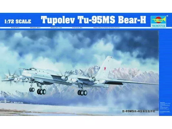 Trumpeter Scale Models 1601 1/72 Tupolev Tu-95MS Bear-H Model Aircraft Kit