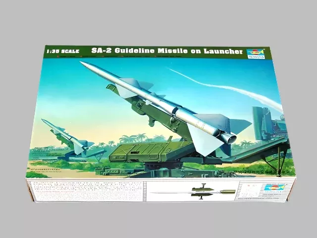 Trumpeter Scale Models 206 1/35 SA-2 Guideline Missile on Launcher Model Kit Model Kit