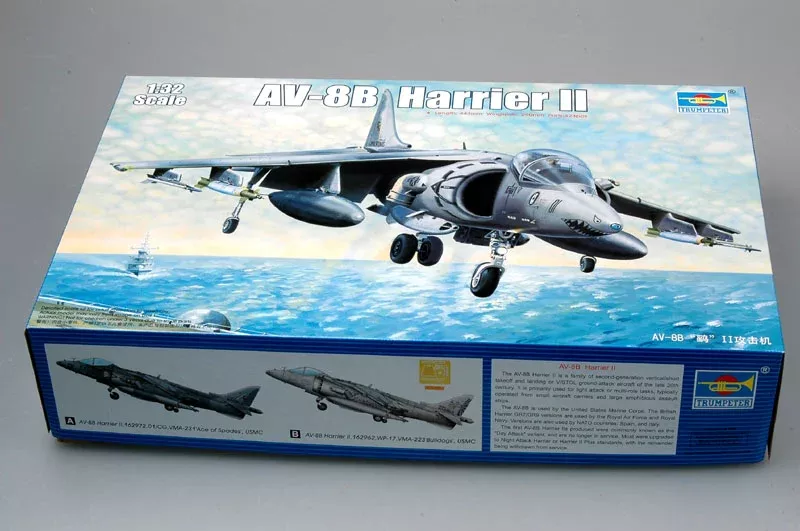 Trumpeter Scale Models 2229 1/32 AV-8B Harrier II Early Version Attack Aircraft Model Kit