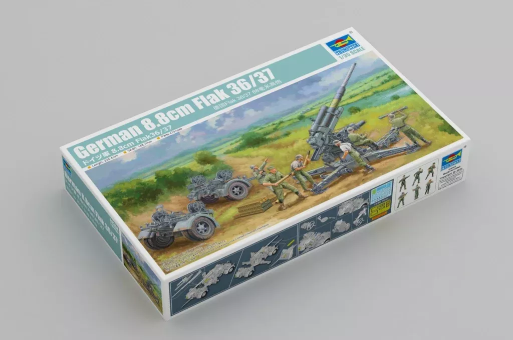 Trumpeter Scale Models 2359 1/35 German 8.8cm Flak 36/37 Gun Model Kit