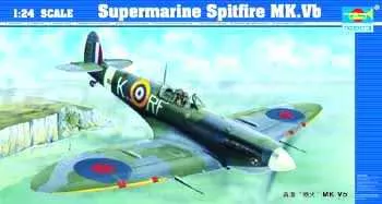 Trumpeter Scale Models 2403 1/24 Supermarine Spitfire Mk.Vb British Fighter Aircraft Model Kit