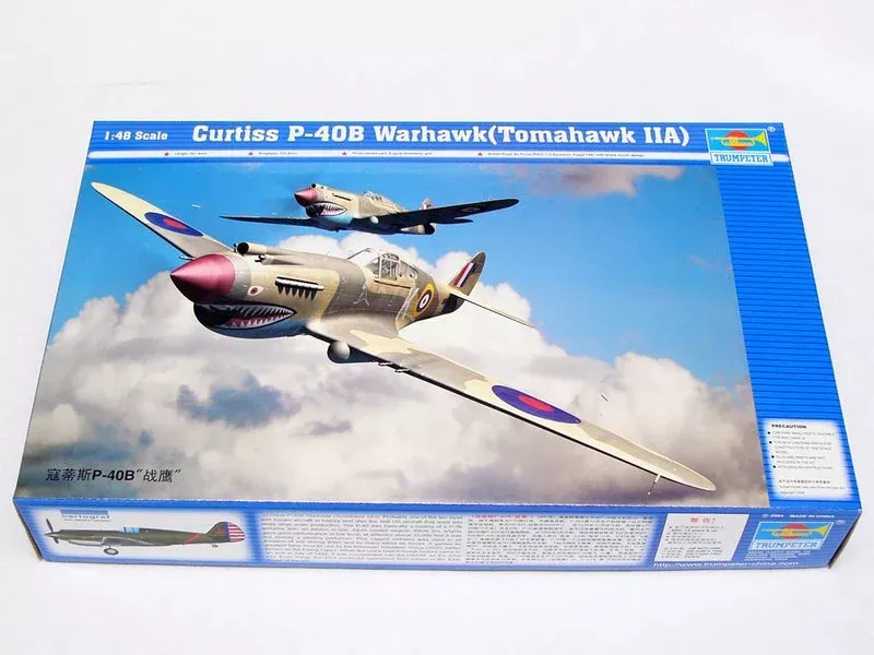 Trumpeter Scale Models 2807 1/48 Curtiss P-40B Warhawk (Tomahawk IIA) Model Aircraft Kit
