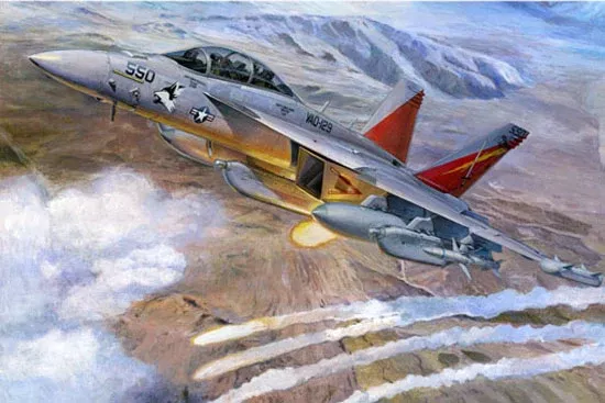 Trumpeter Scale Models 3206 1/32 E/A-18G Growler Electronic Warfare Aircraft Model Kit