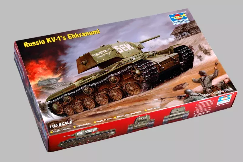 Trumpeter Scale Models 357 1/35 Societ KV-1s Ehkranami Tank Model Kit