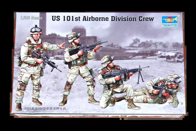 Trumpeter Scale Models 410 1/35 US 101st Airborne Division Crew Set Model Kit