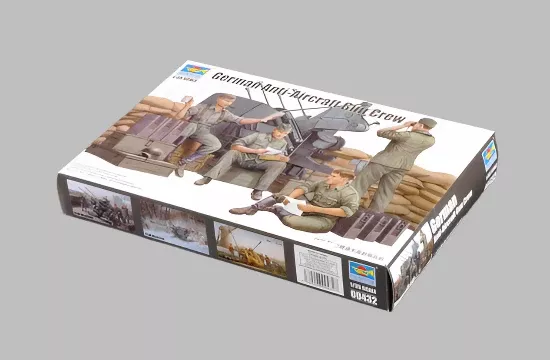 Trumpeter Scale Models 432 1/35 German Anti-Aircraft Gun Crew Set Model Kit