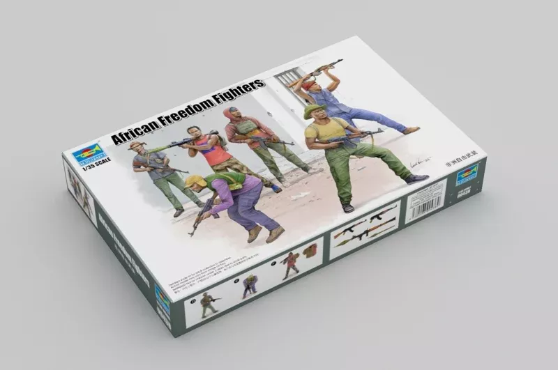 Trumpeter Scale Models 438 1/35 African Freedom Fighters Set Model Kit