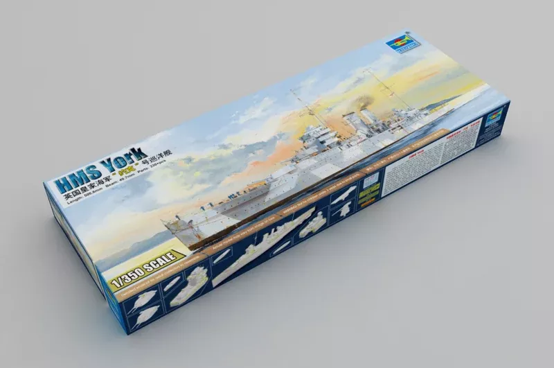 Trumpeter Scale Models 5351 1/350 HMS York Heavy British Cruiser Model Kit