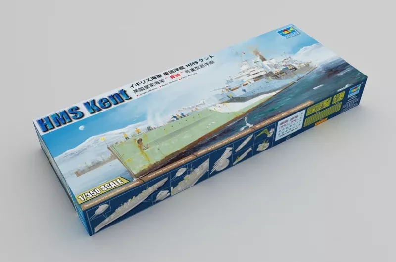 Trumpeter Scale Models 5352 1/350 HMS Kent British Heavy Cruiser Model Kit