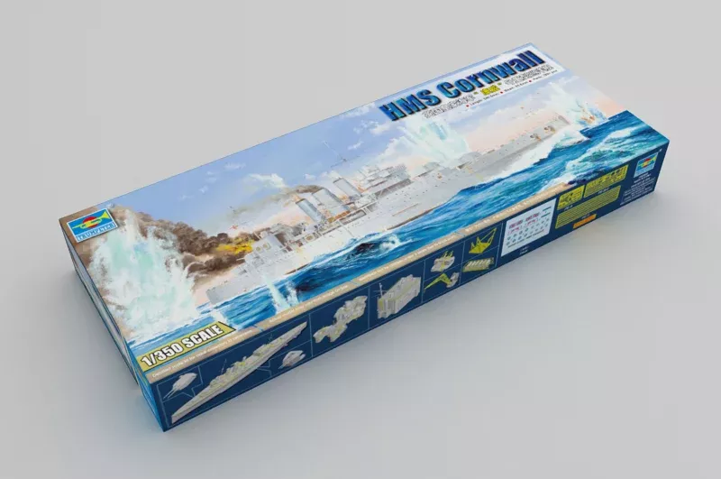 Trumpeter Scale Models 5353 1/350 HMS Cornwall British Heavy Cruiser Model Kit