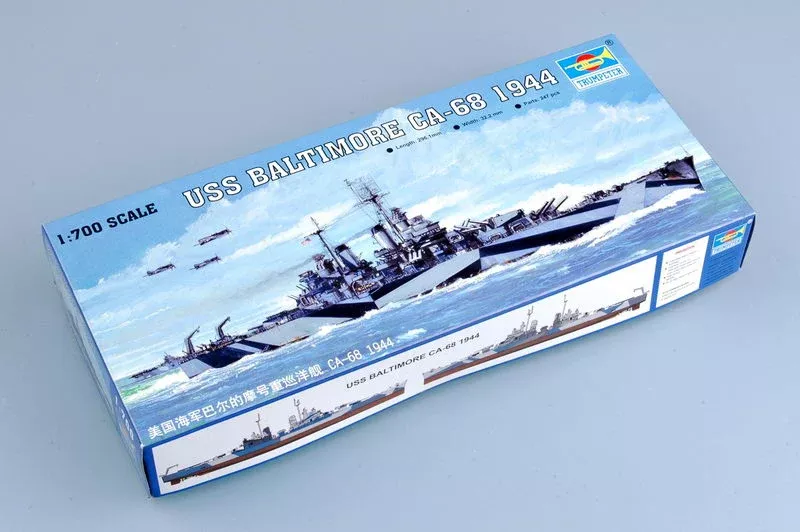 Trumpeter Scale Models 5725 1/700 USS Baltimore CA68 Heavy Cruiser 1944 Model Ship Kit