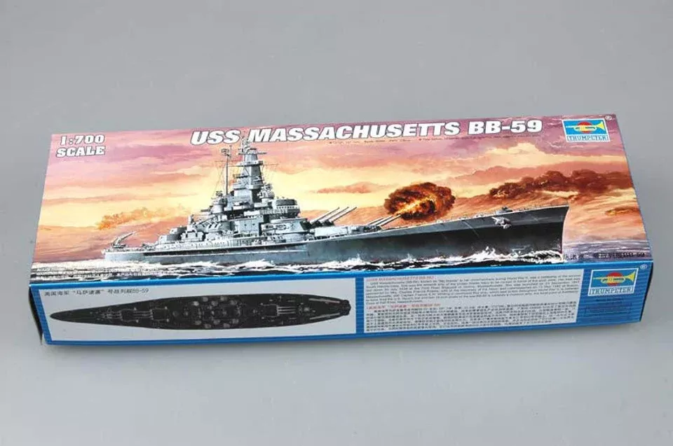 Trumpeter Scale Models 5761 1/700 USS Massachusetts BB59 Battleship Model Kit