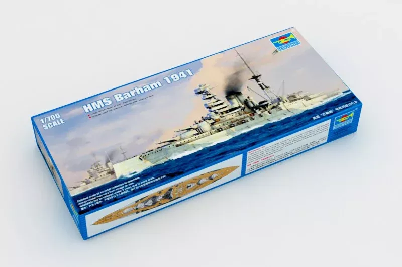 Trumpeter Scale Models 5798 1/700 HMS Barham British Battleship 1941 Model Kit