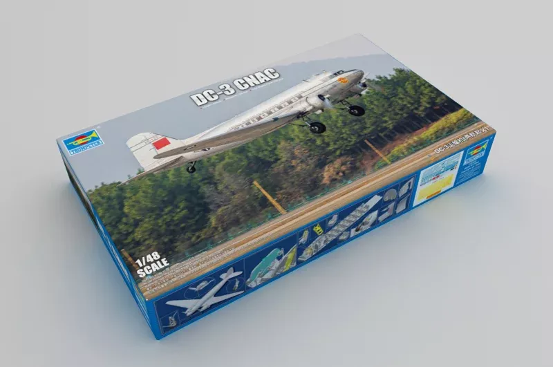 Trumpeter Scale Models 5813 1/48 DC-3 CNAC Transport Aircraft Model Kit