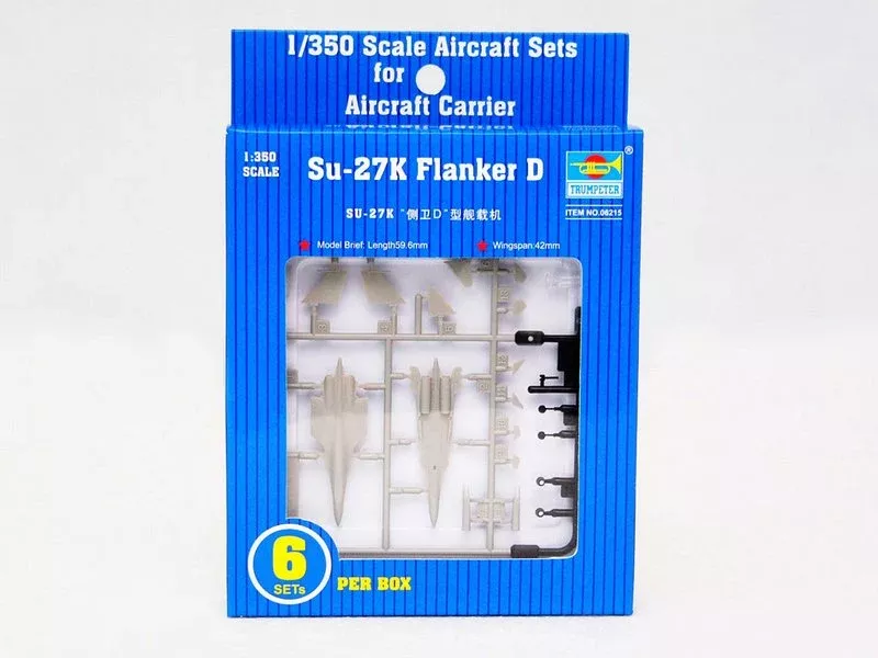 Trumpeter Scale Models 6215 1/350 SU-27K Flanker D Aircraft Set Model Kit