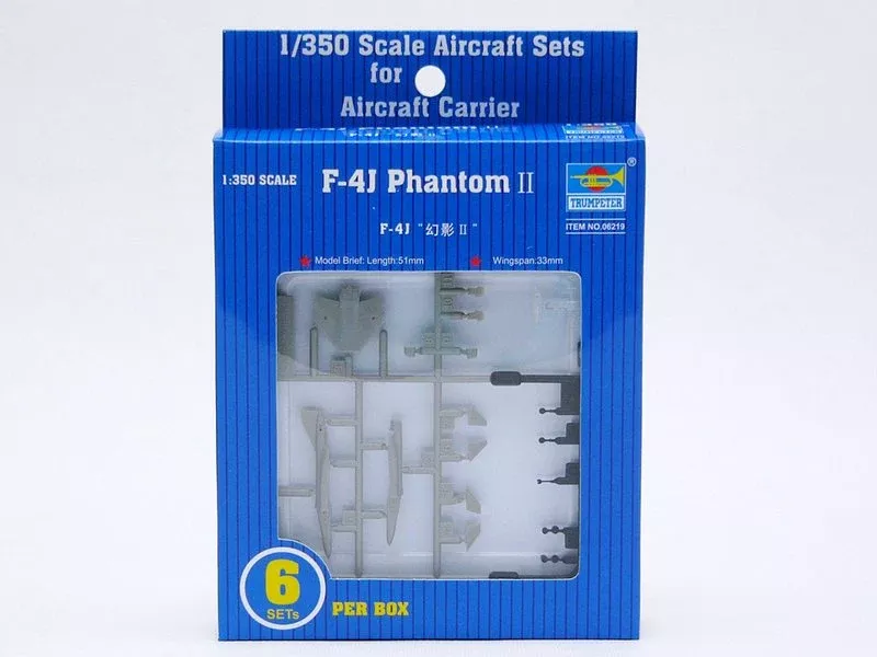 Trumpeter Scale Models 6219 1/350 F-4J Phantom II Aircraft Set Model Kit