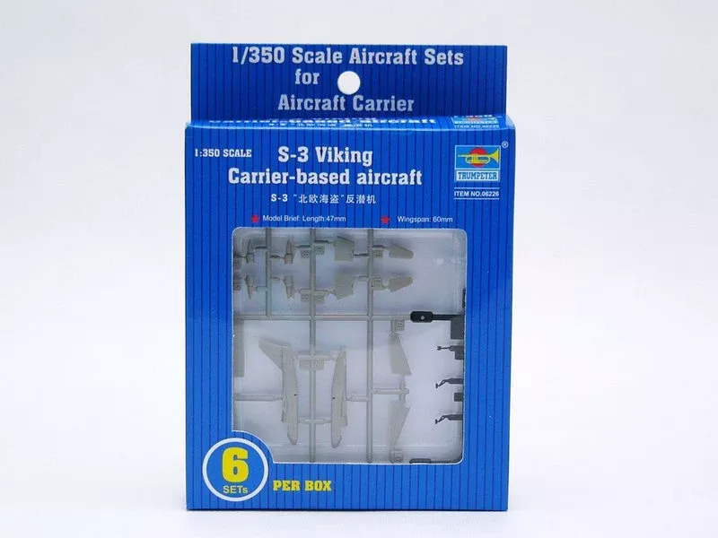 Trumpeter Scale Models 6226 1/350 S-3B Viking Aircraft Set Model Kit