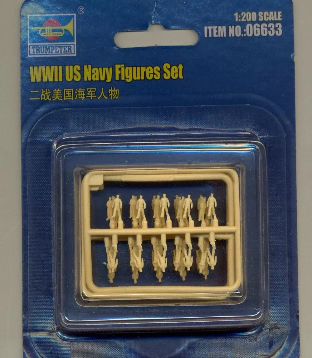Trumpeter Scale Models 6633 1/200 WW2 US Navy Figures Set