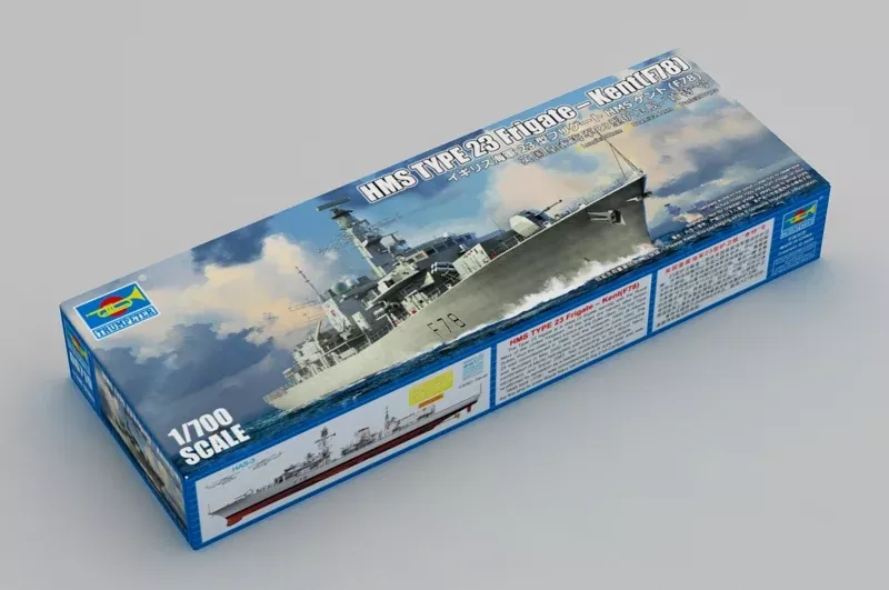 Trumpeter Scale Models 6719 1/700 HMS Kent F78 Type 23 Frigate Model Kit