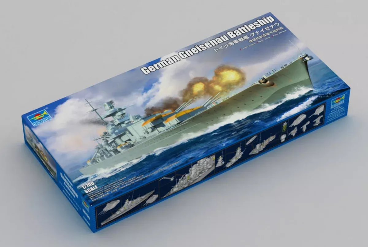 Trumpeter Scale Models 6736 1/700 German Gneisenau Battleship Model Kit