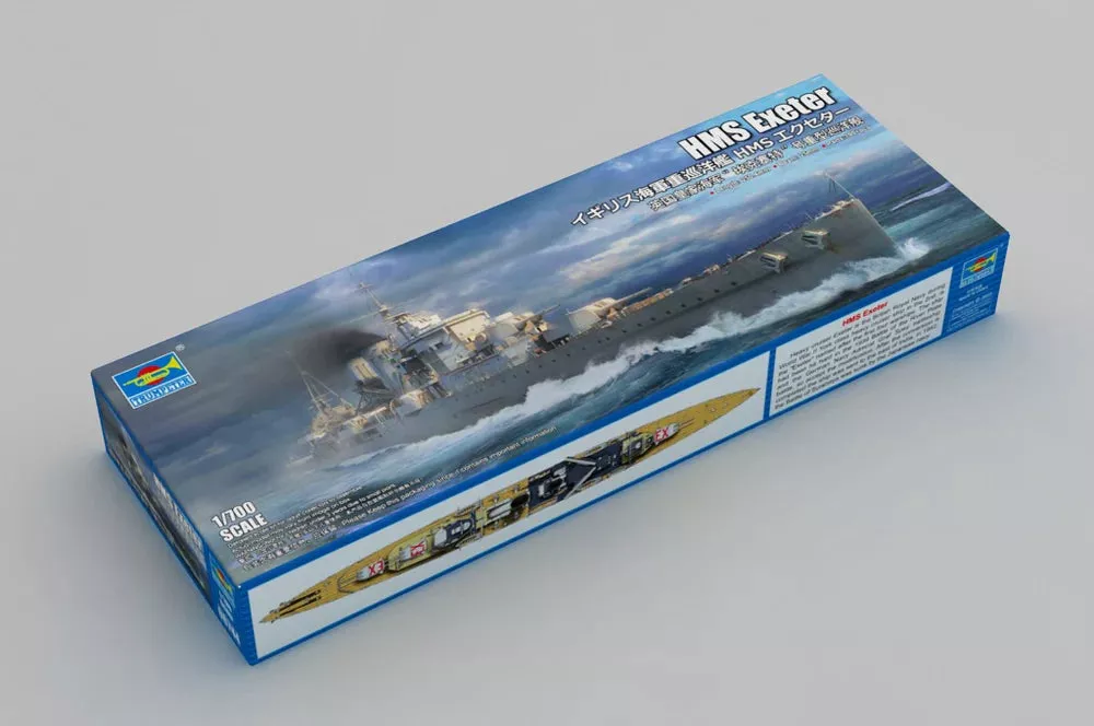 Trumpeter Scale Models 6744 1/700 HMS Exeter British Heavy Cruiser Model Kit