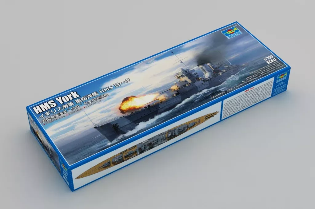Trumpeter Scale Models 6745 1/700 HMS York British Heavy Cruiser Model Ship Kit