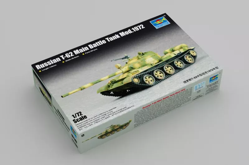 Trumpeter Scale Models 7147 1/72 Russian T-62 MBT Mod.1972 Model Kit