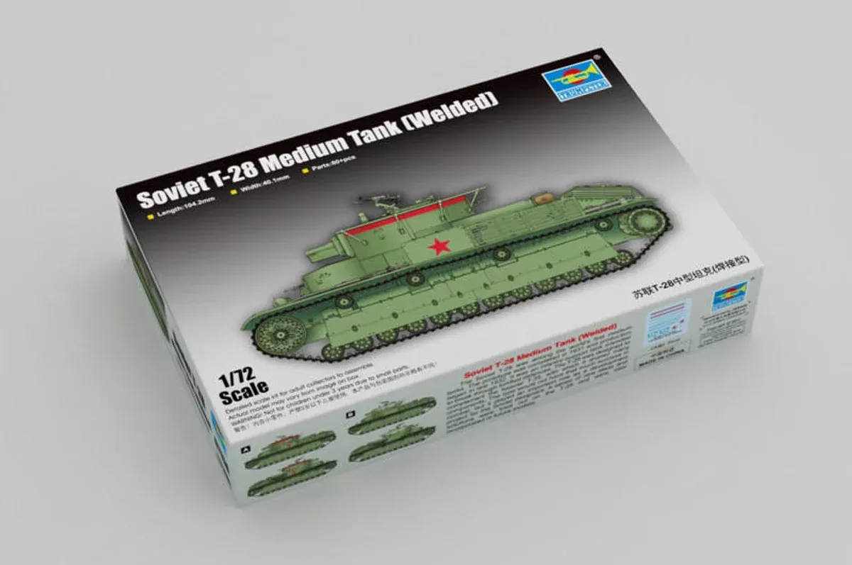 Trumpeter Scale Models 7150 1/72 Soviet T-28 Medium Tank (Welded) Model Kit
