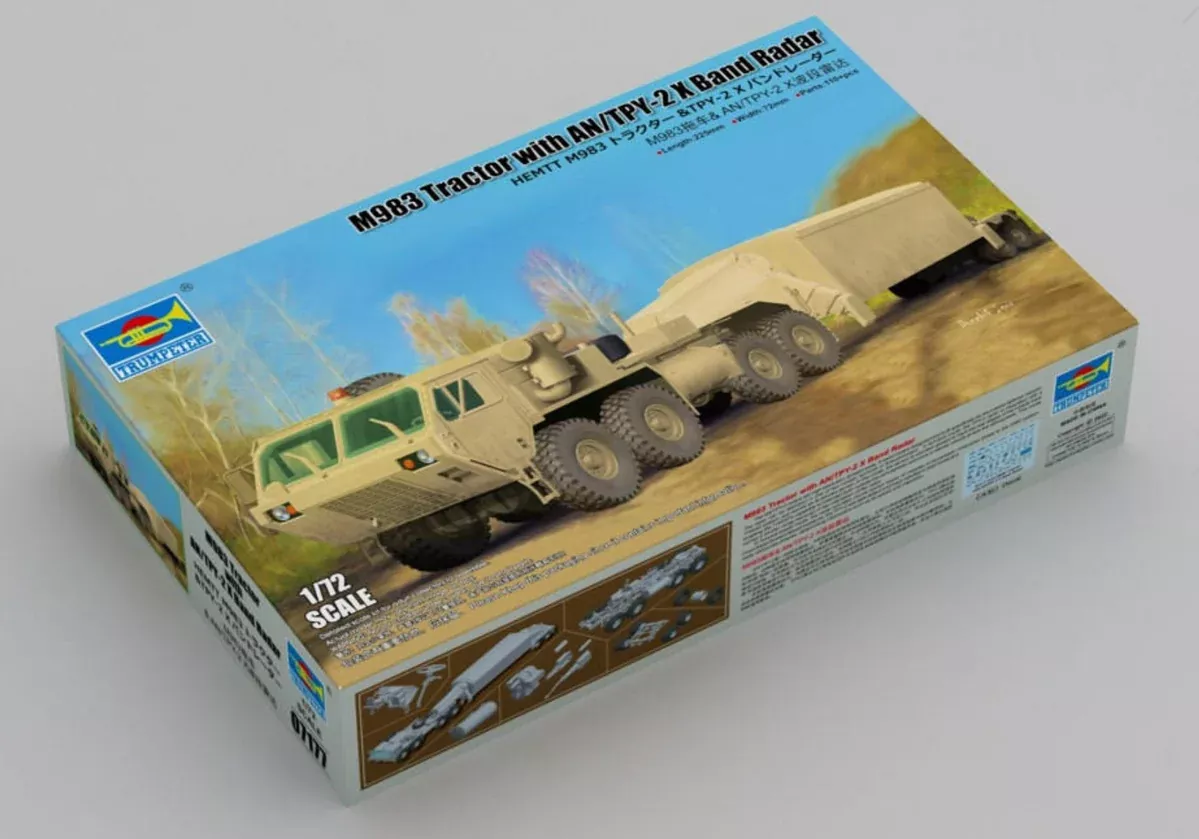 Trumpeter Scale Models 7177 1/72 M983 Tractor with AN/TPY2X Radar Model Kit
