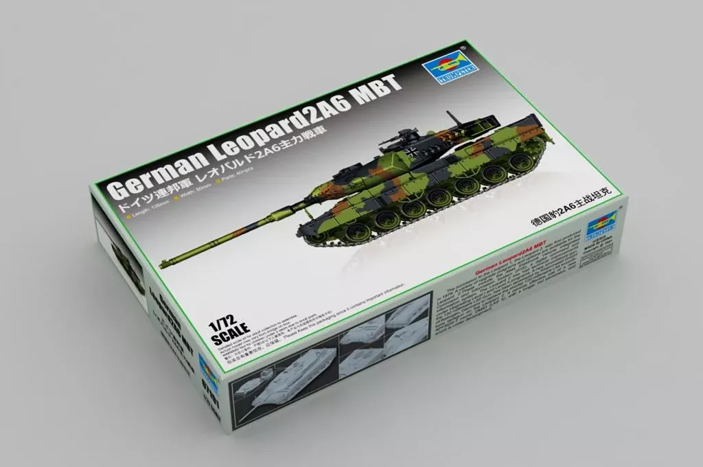 Trumpeter Scale Models 7191 1/72 German Leopard 2A6 MBT Model Tank Kit
