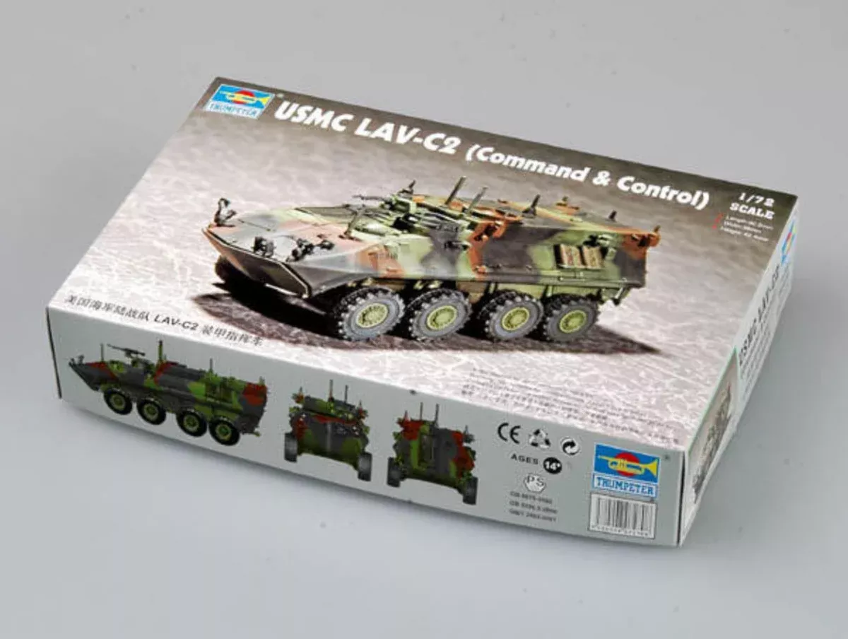 Trumpeter Scale Models 7270 1/72 USMC Lav-C2 Armored Veh Model Kit