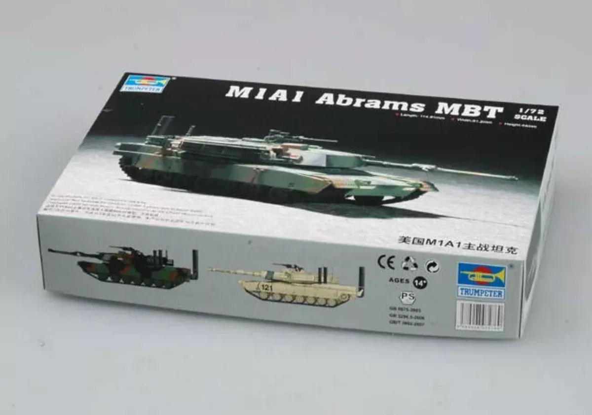Trumpeter Scale Models 7276 1/72 US M1A1 Abrams MBT Model Kit