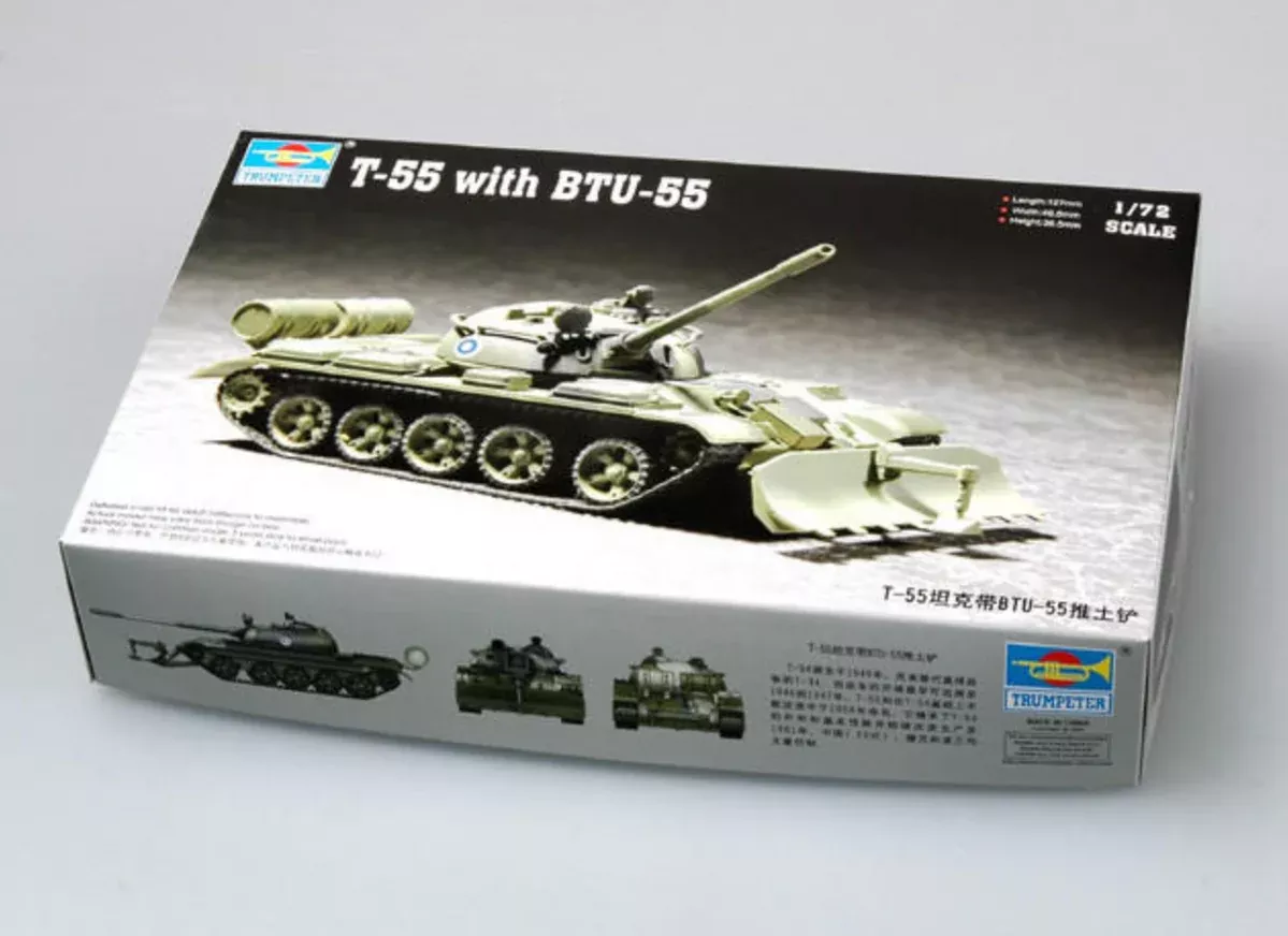 Trumpeter Scale Models 7284 1/72 Russian T-55 with Btu-55 Model Kit