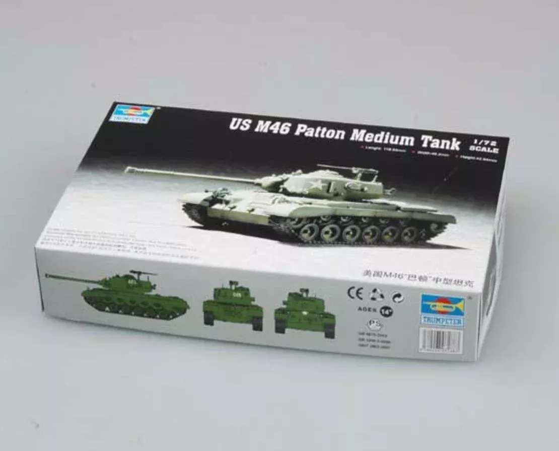 Trumpeter Scale Models 7288 1/72 US M46 Patton Medium Tank Model Kit