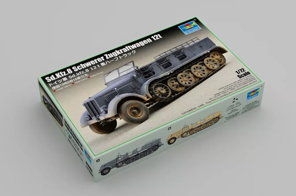 Trumpeter Scale Models 7403 1/72 Sd.Kfz8 12T Halftrack Model Kit
