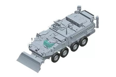 Trumpeter Scale Models 7426 1/72 M1132 Stryker Engineer Squad Veh. Model Kit