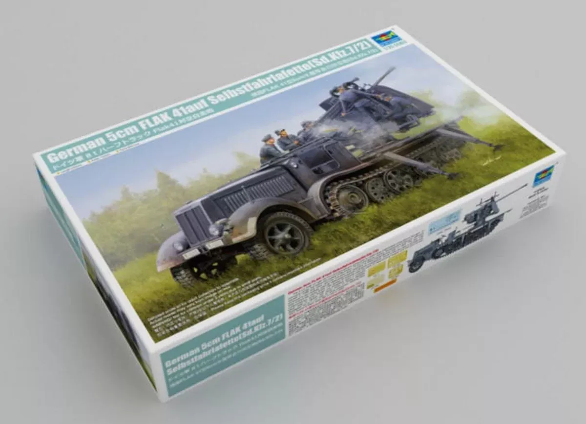 Trumpeter Scale Models 9513 1/35 12T Halftrack with 5cm Flak 41 Model Kit