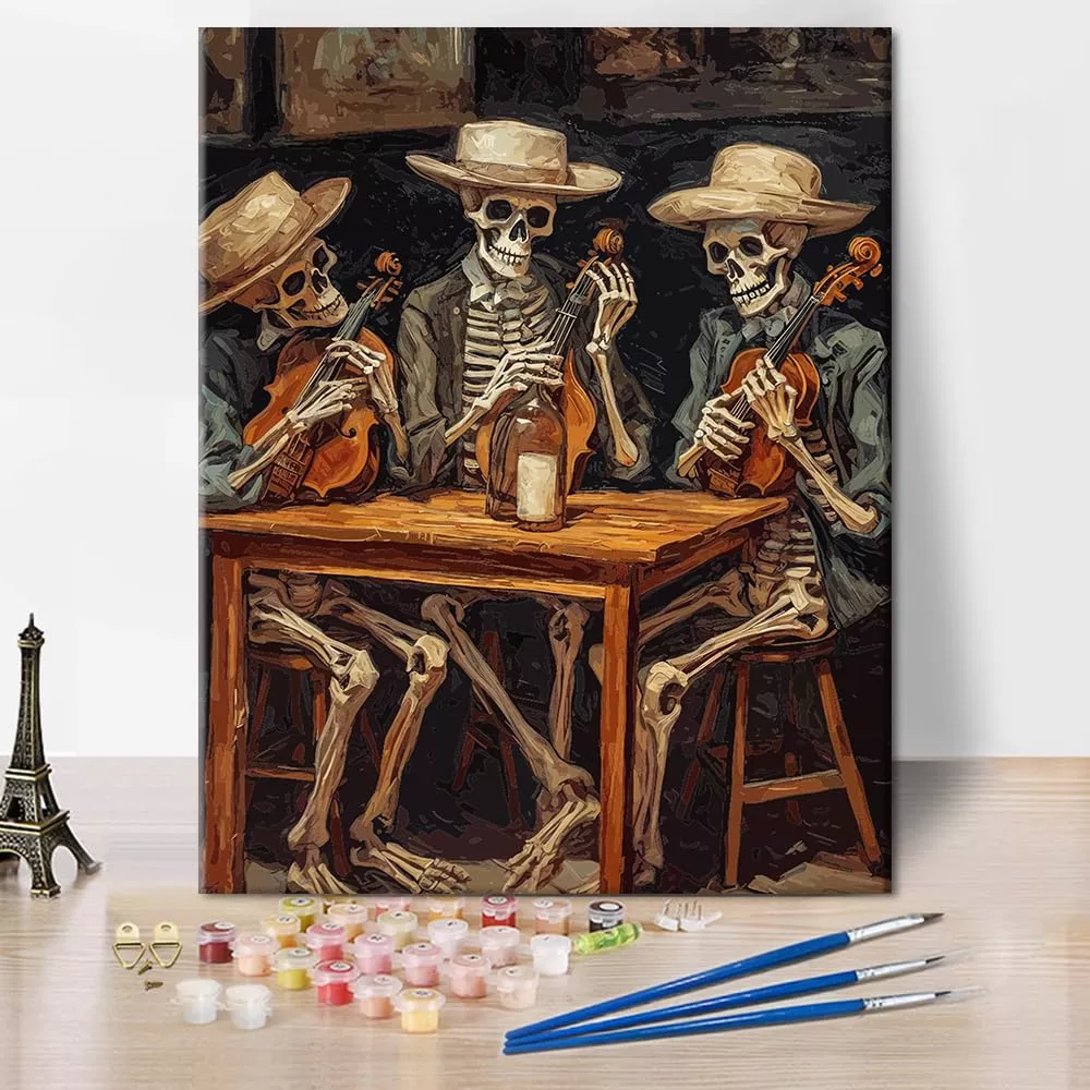 TUMOVO Paint by Number Kit for Beginners, 16'' x 20'', Skull