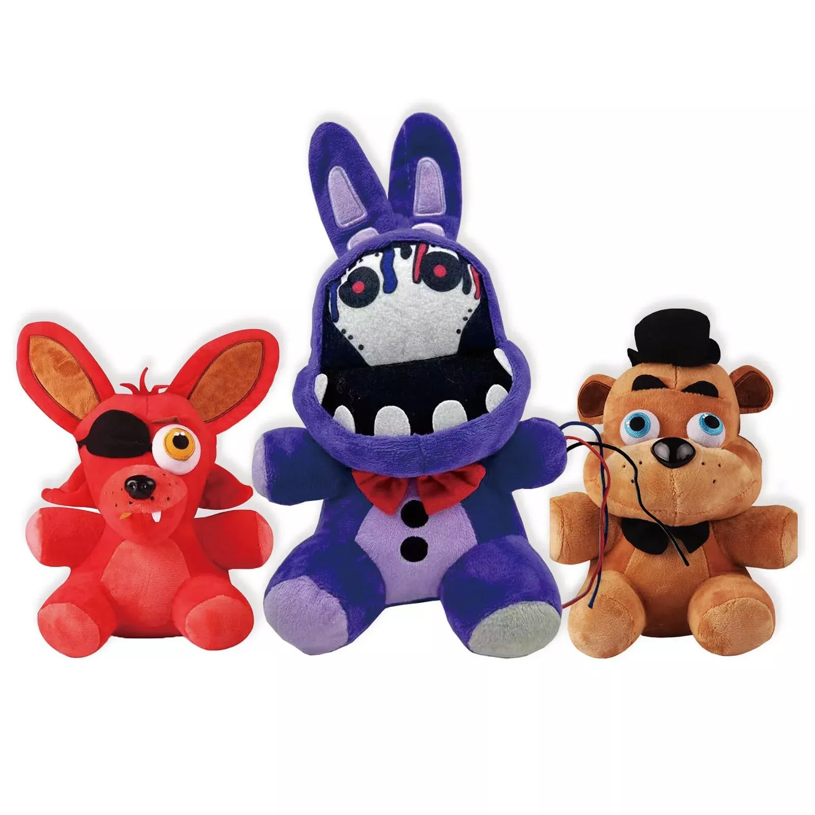 Tzmapu Fazbear Plush Foxy Plush Withered Purple Bunny Plush Stuffed An