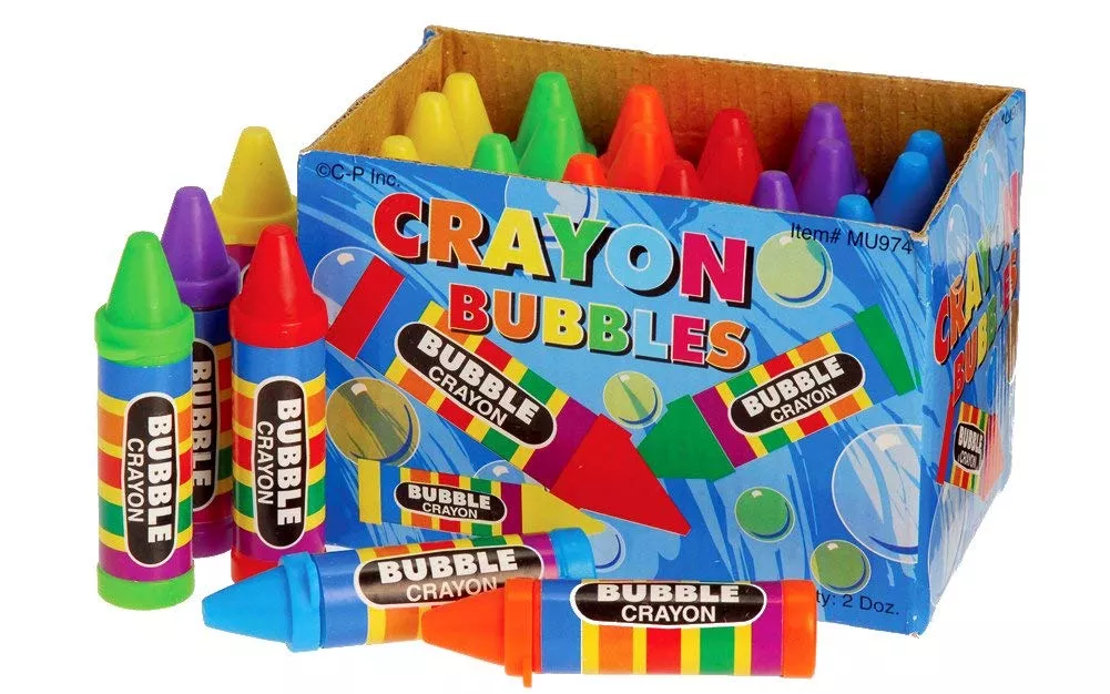 U. S. Toy Crayon Bubbles Assorted Colors 24 Count Plastic 3.